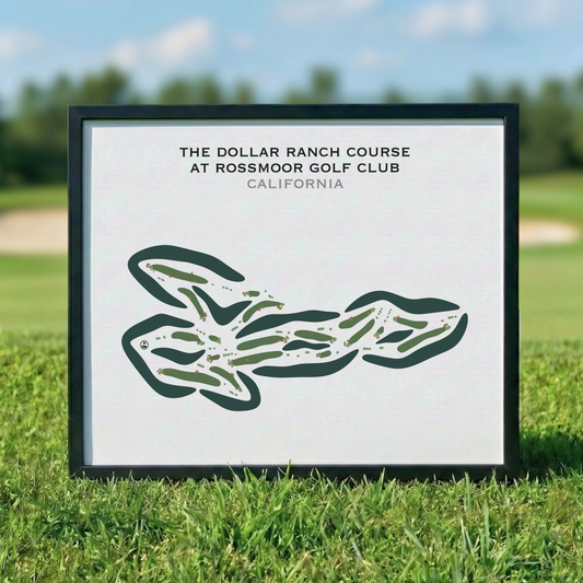 The Dollar Ranch Golf Course at Rossmoor Golf Club, California - Printed Golf Courses
