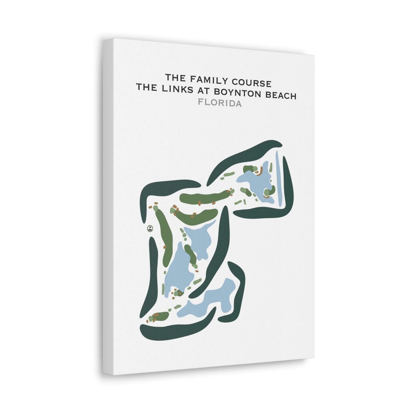 The Family Course at The Links At Boynton Beach, Florida - Printed Golf Courses