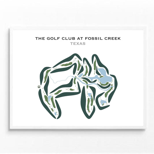 The Golf Club at Fossil Creek, Texas - Printed Golf Courses
