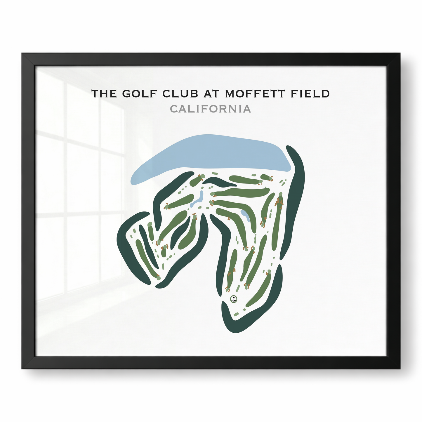 The Golf Club at Moffett Field, California - Printed Golf Courses