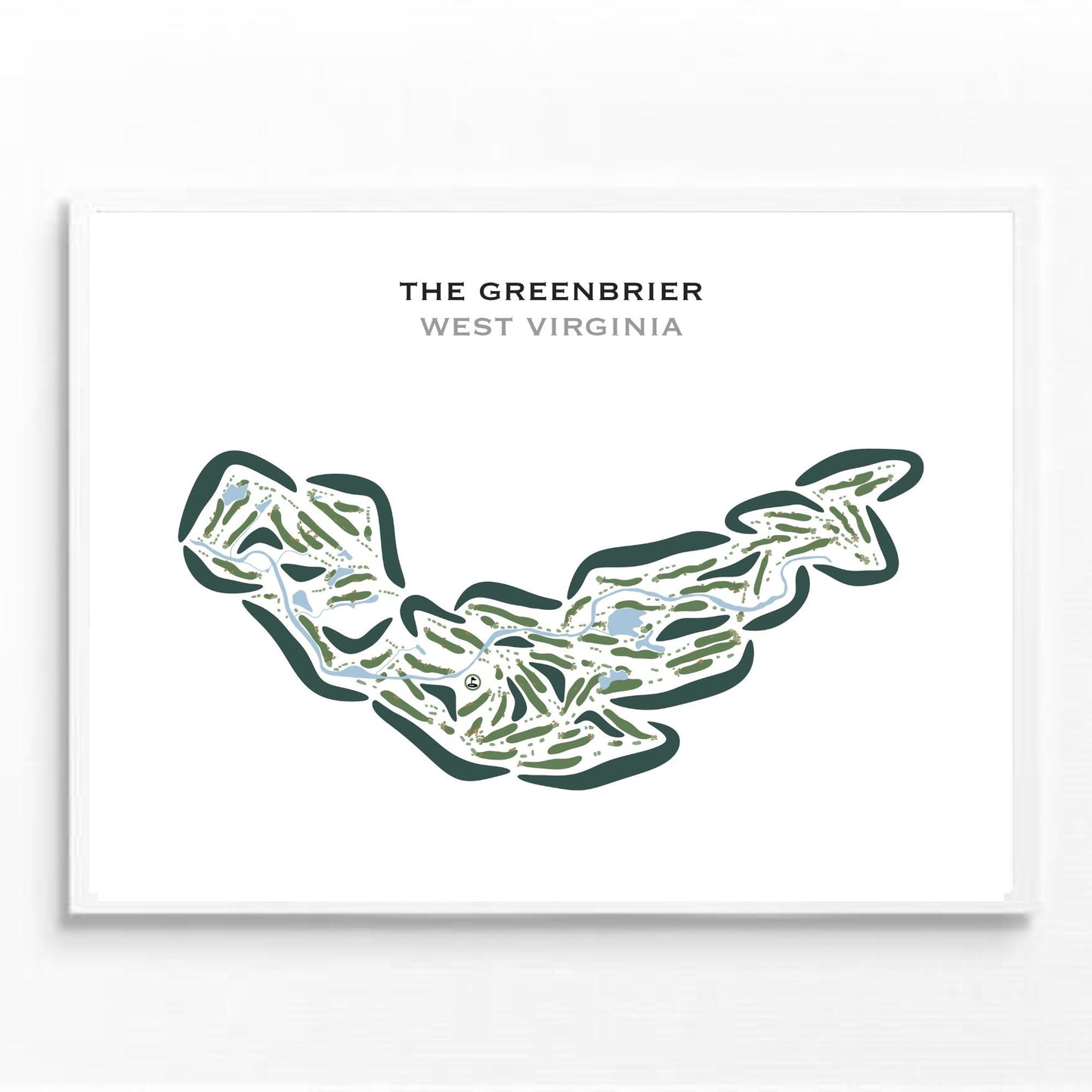 The Greenbrier, West Virginia - Printed Golf Courses