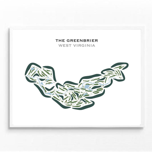 The Greenbrier, West Virginia - Printed Golf Courses