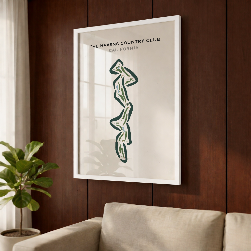 The Havens Country Club, California - Printed Golf Courses
