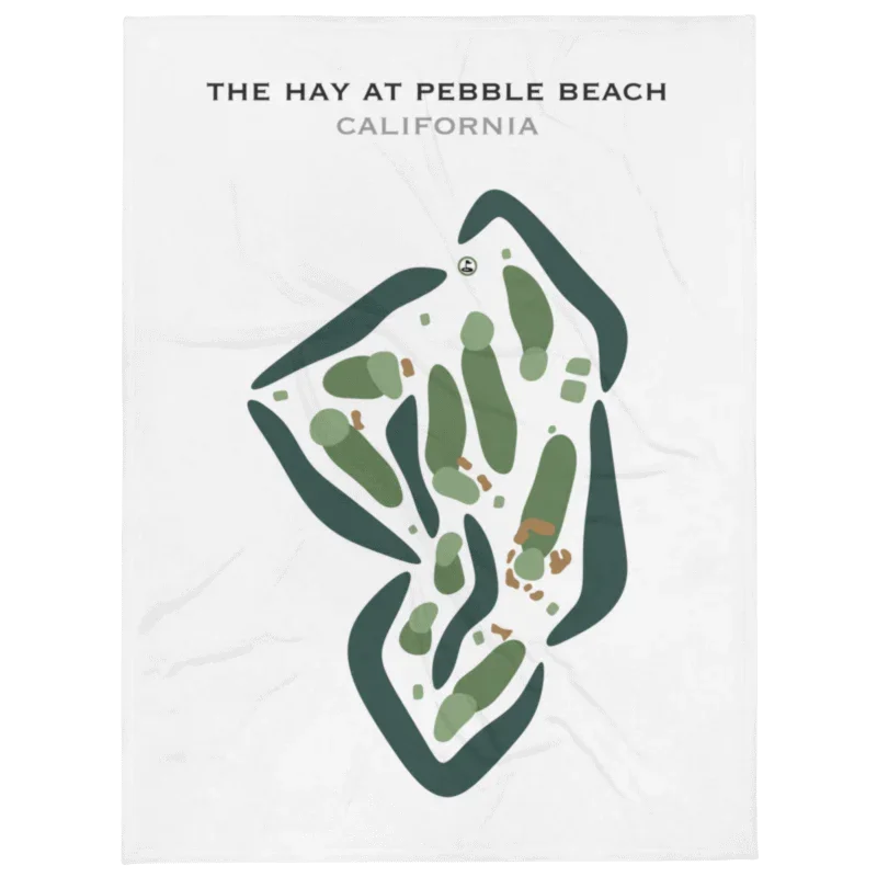 The Hay at Pebble Beach, California - Printed Golf Courses