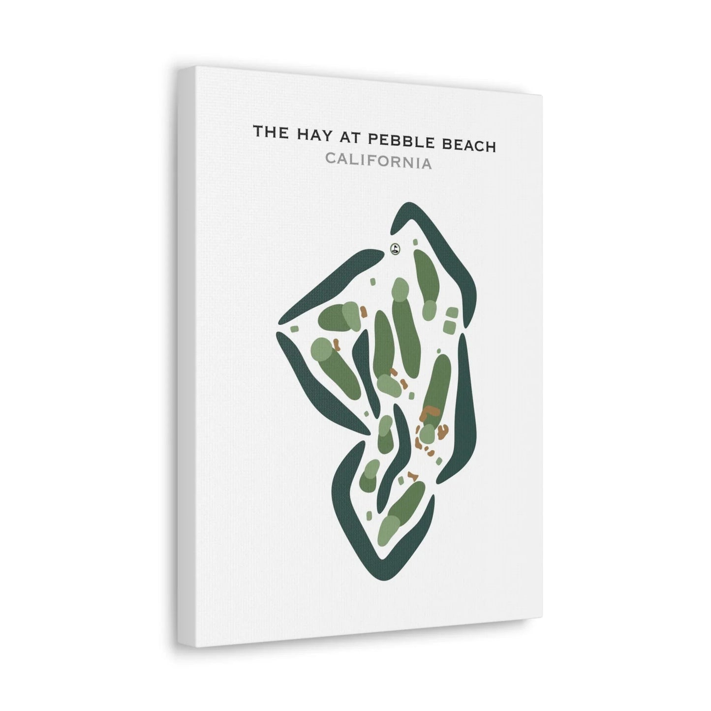 The Hay at Pebble Beach, California - Printed Golf Courses