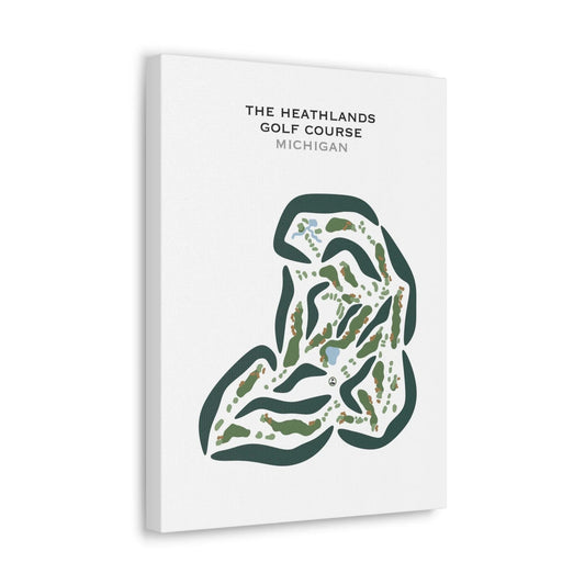 The Heathlands Golf Course, Michigan - Printed Golf Courses