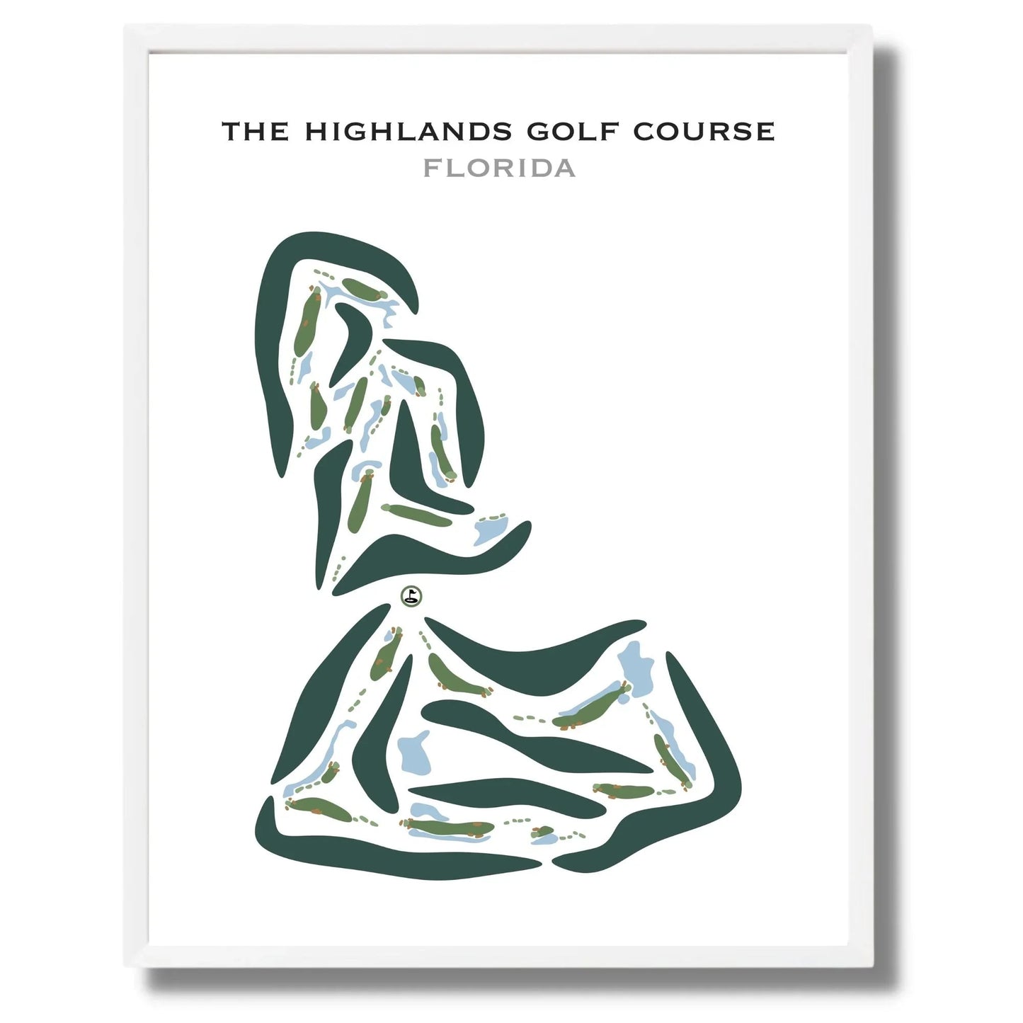 The Highlands Golf Course, Florida - Printed Golf Courses