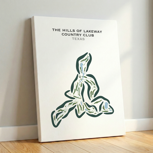 The Hills of Lakeway Country Club, Texas - Printed Golf Courses