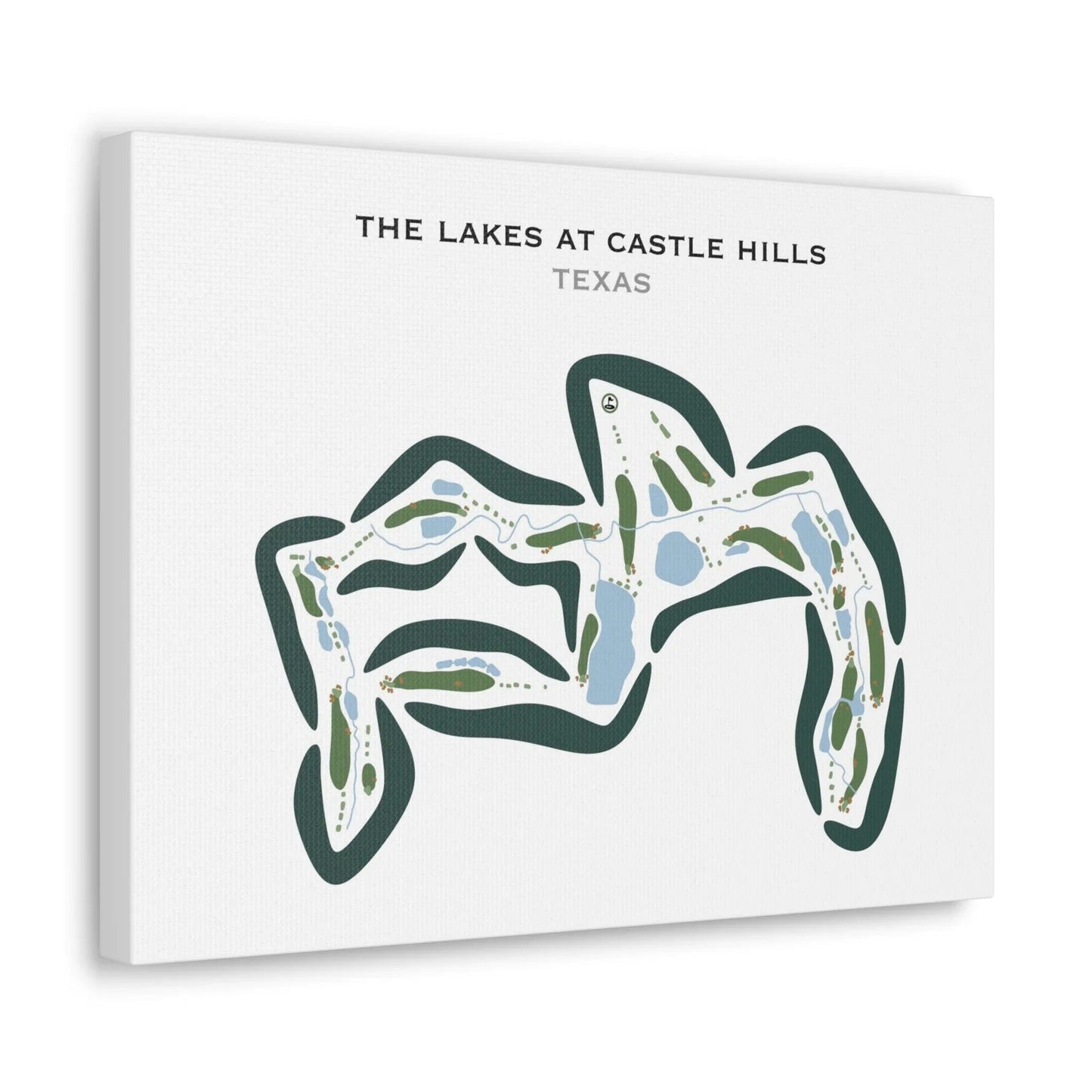 The Lakes at Castle Hills, Texas - Printed Golf Courses
