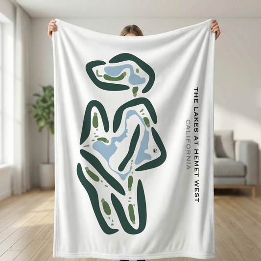 The Lakes at Hemet West, California - Printed Golf Courses