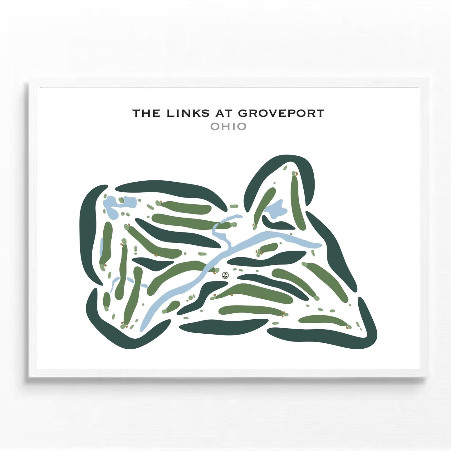 The Links At Groveport, Ohio - Printed Golf Courses