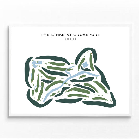 The Links At Groveport, Ohio - Printed Golf Courses