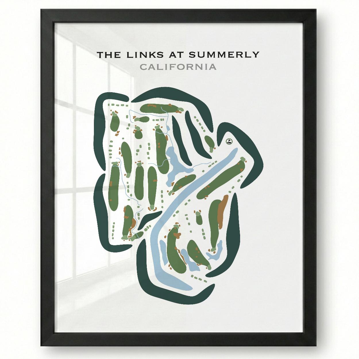 The Links at Summerly, California - Printed Golf Courses