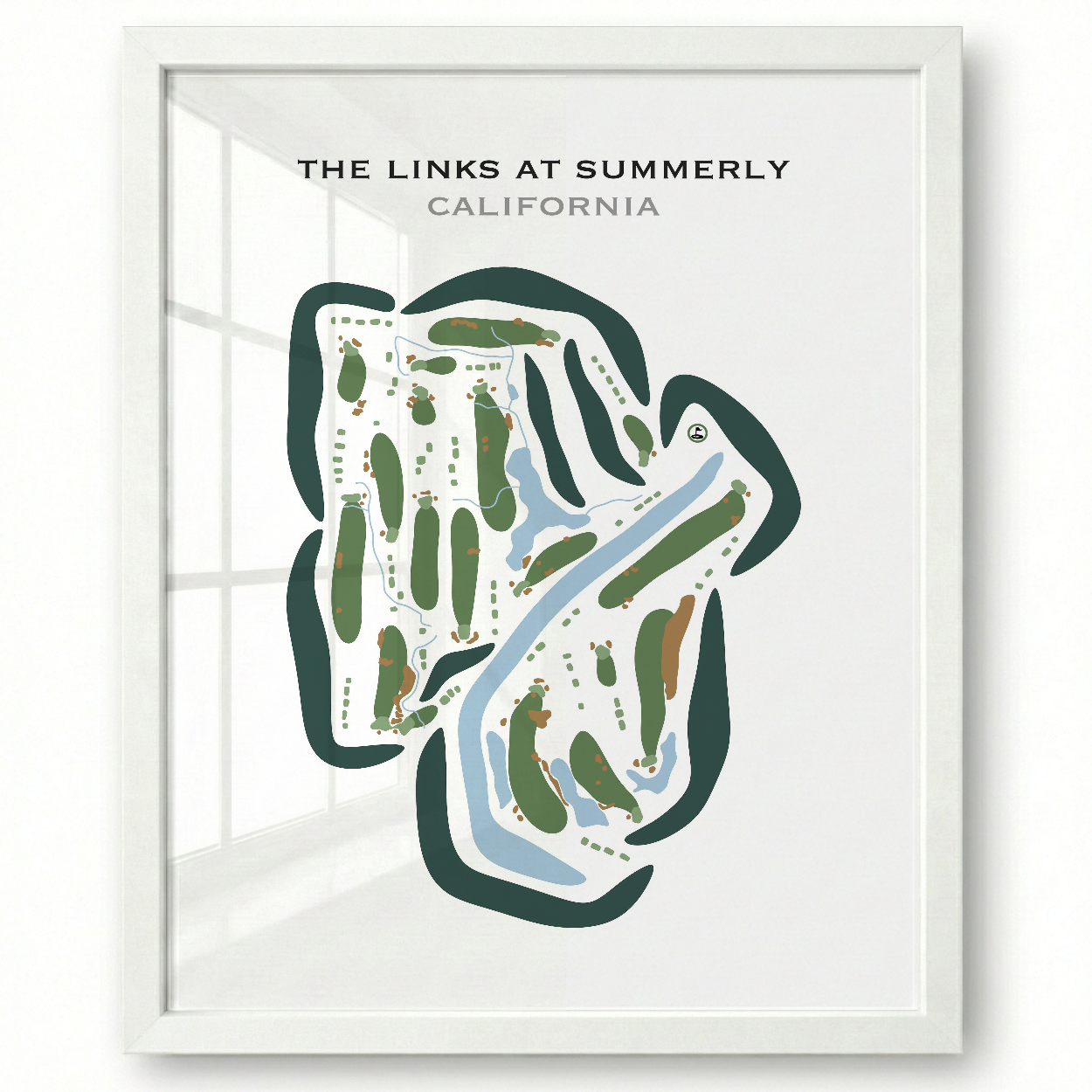 The Links at Summerly, California - Printed Golf Courses