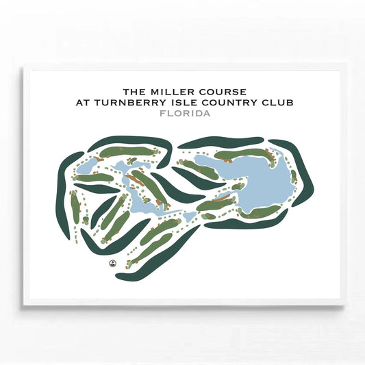 Turnberry Isle Country Club, The Miller Course, Florida - Printed Golf Courses