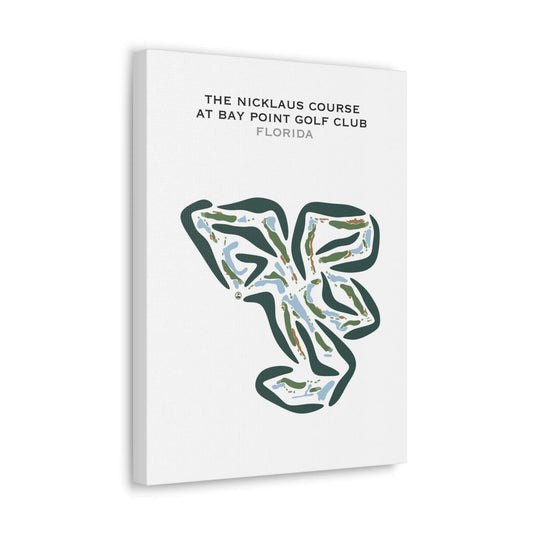 Nicklaus Course at Bay Point Golf Club, Florida - Printed Golf Courses