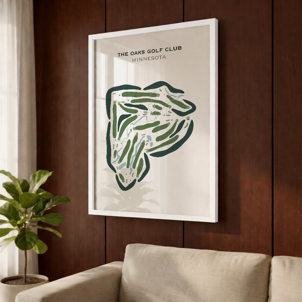 The Oaks Golf Club, Minnesota - Printed Golf Courses