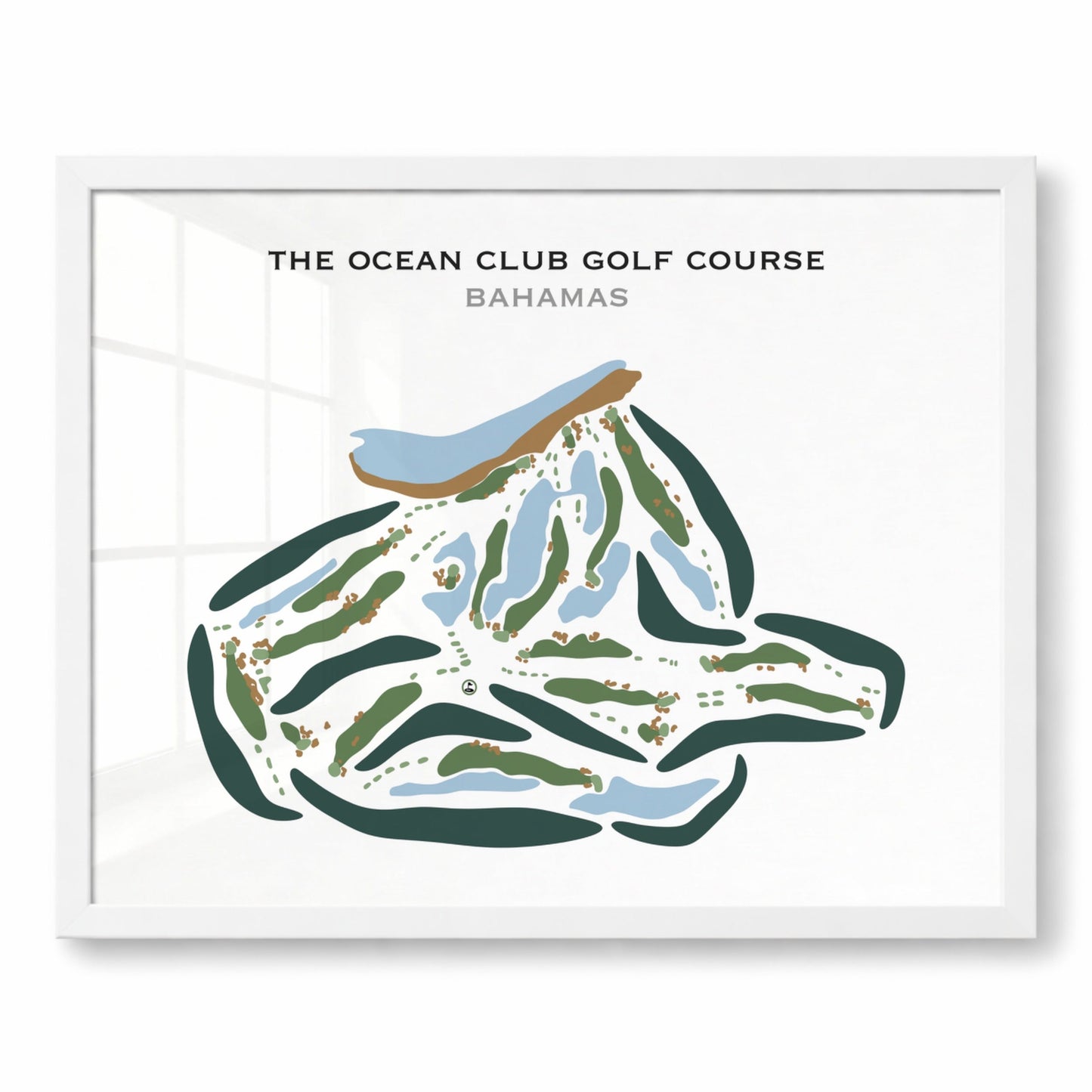 The Ocean Club Golf Course, Bahamas - Printed Golf Courses