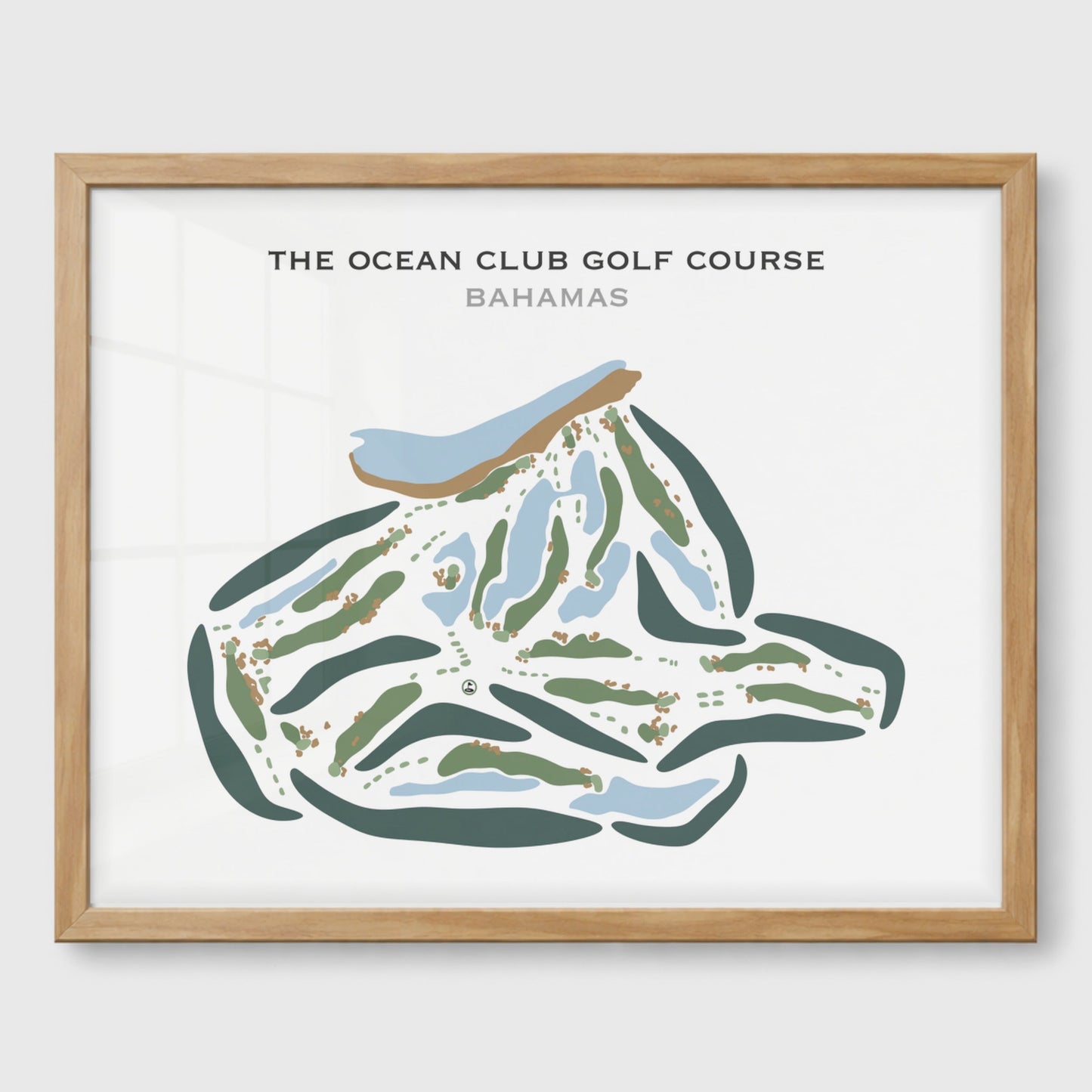 The Ocean Club Golf Course, Bahamas - Printed Golf Courses