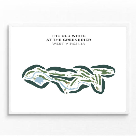 The Old White at The Greenbrier, West Virginia - Printed Golf Courses