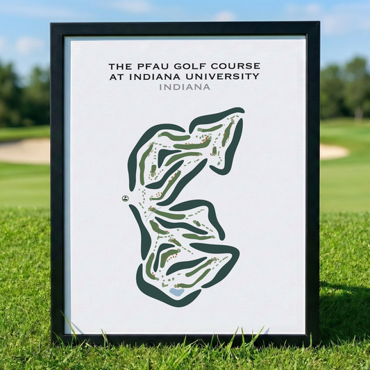 The Pfau Golf Course at Indiana University, Indiana - Printed Golf Courses