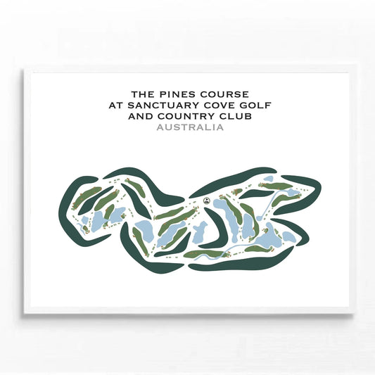 The Pines Golf Course at Sanctuary Cove Golf and Country Club, Australia - Printed Golf Courses
