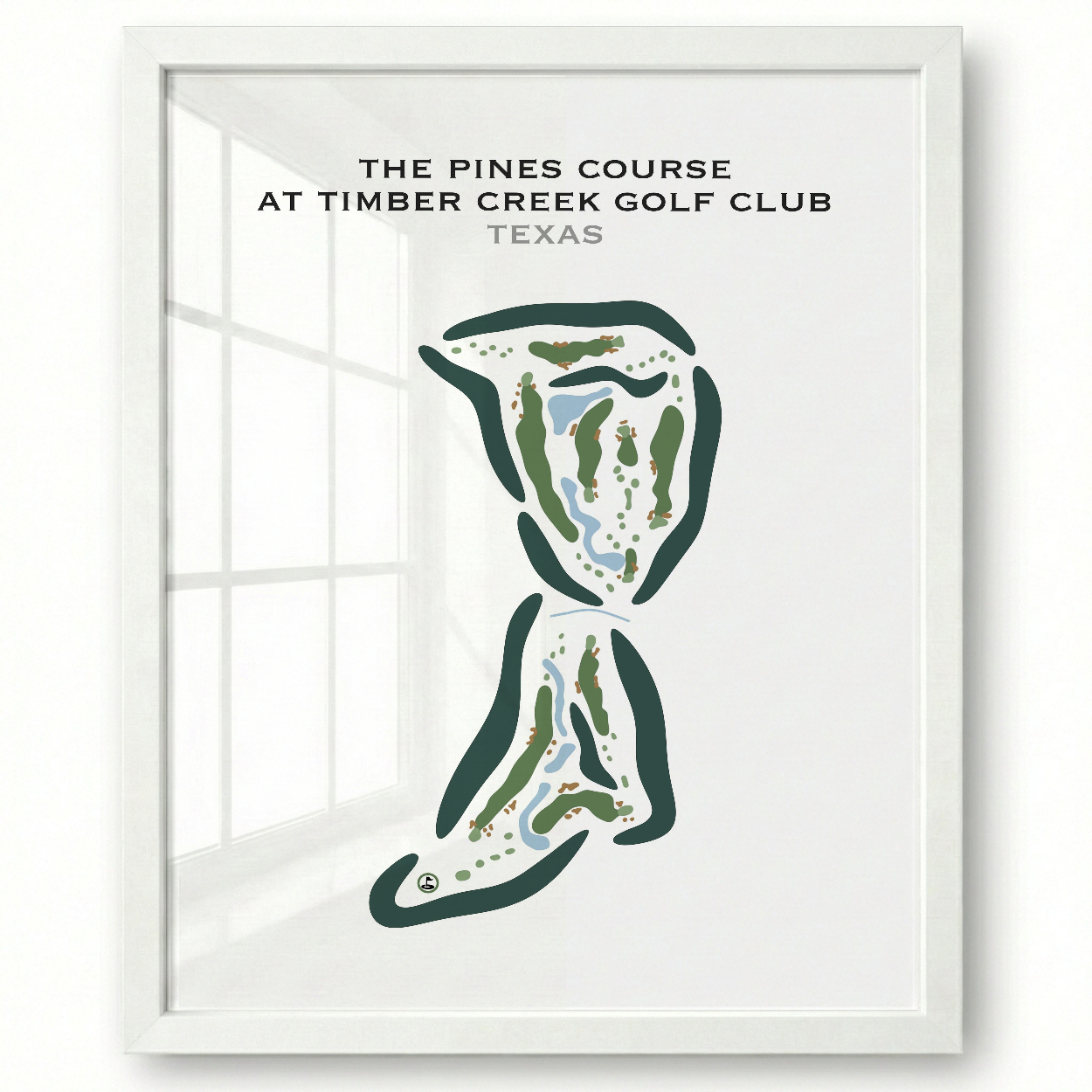The Pines Course at Timber Creek Golf Club, Texas - Printed Golf Courses