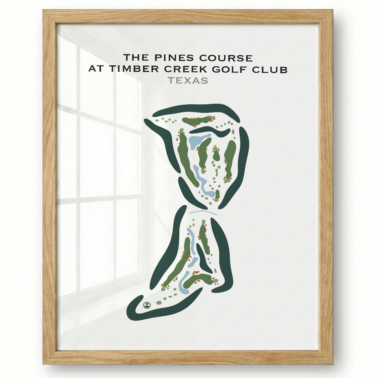 The Pines Course at Timber Creek Golf Club, Texas - Printed Golf Courses