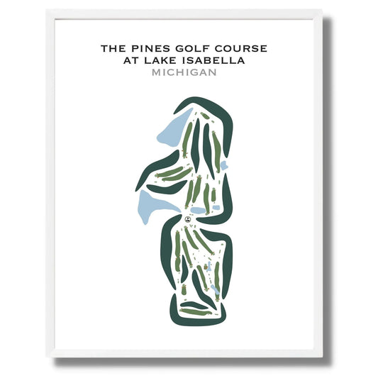 The Pines Golf Course At Lake Isabella, Michigan - Printed Golf Courses