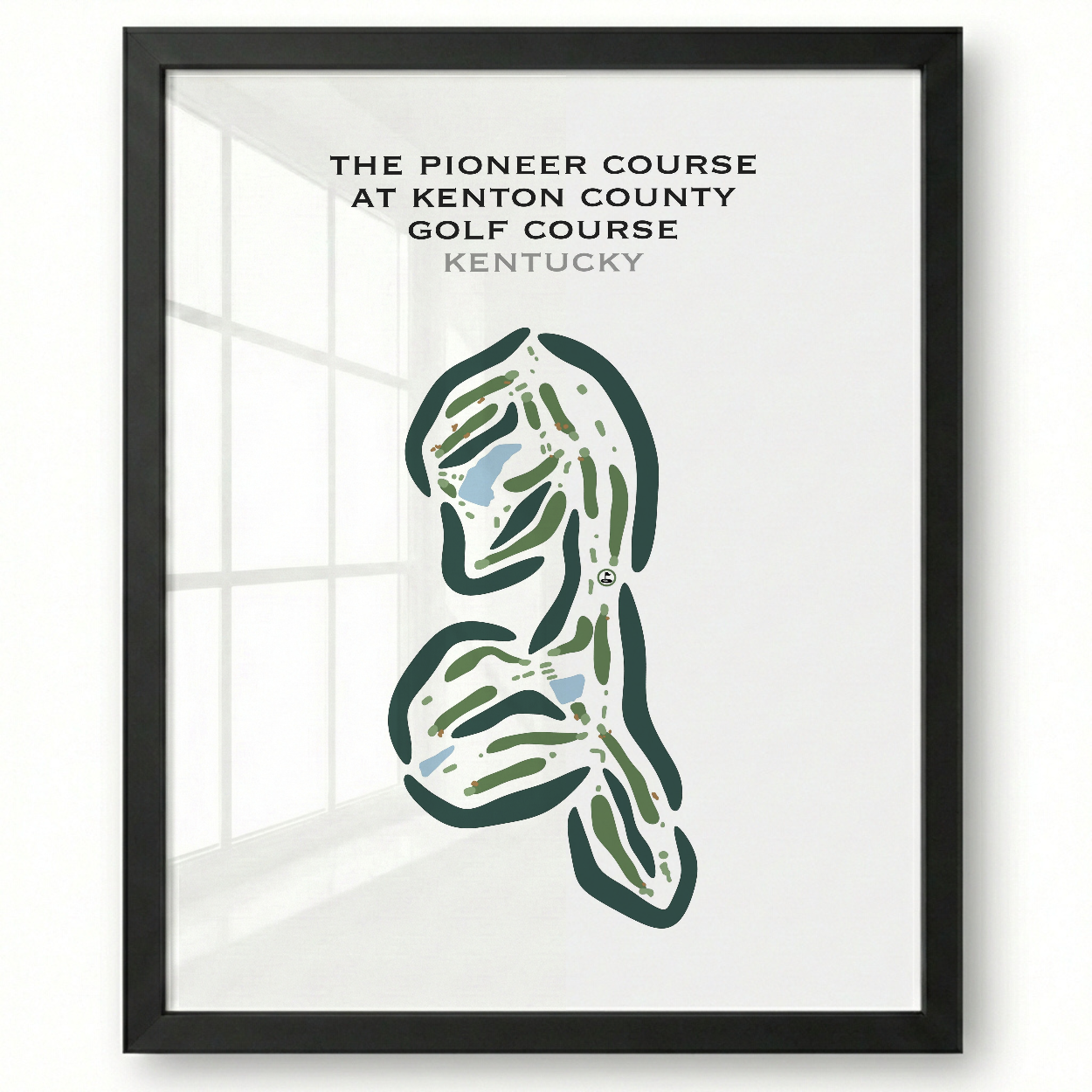 The Pioneer Course at Kenton County Golf Course, Kentucky - Printed Golf Courses