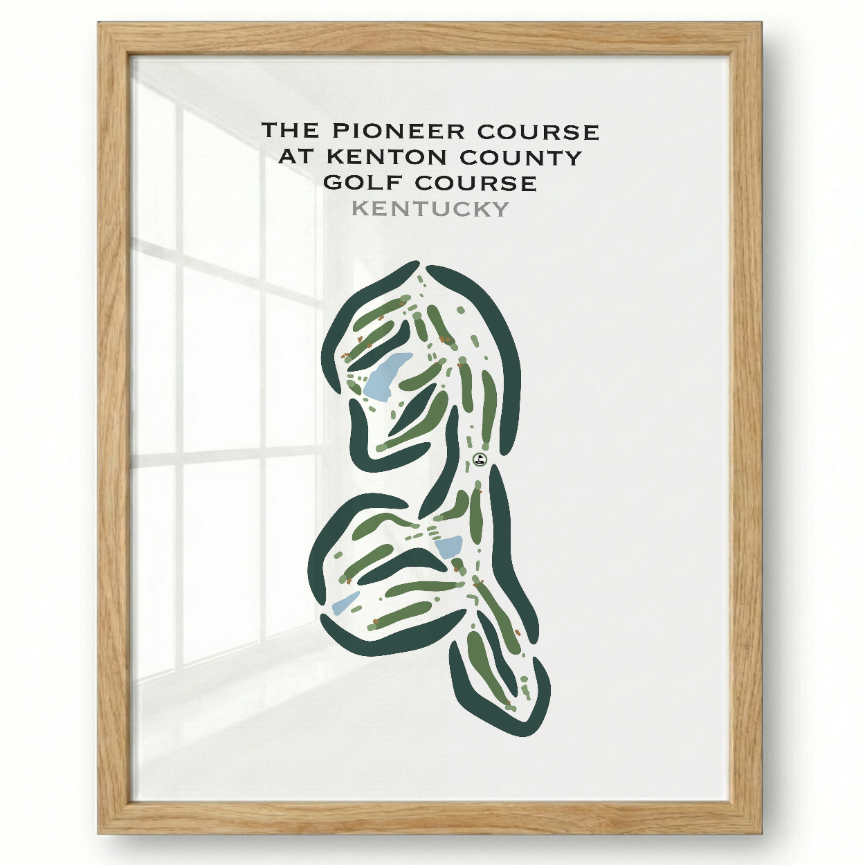 The Pioneer Course at Kenton County Golf Course, Kentucky - Printed Golf Courses