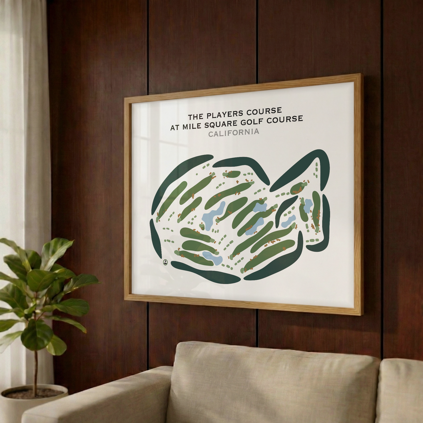 The Players Course at Mile Square Golf Course, California - Printed Golf Courses