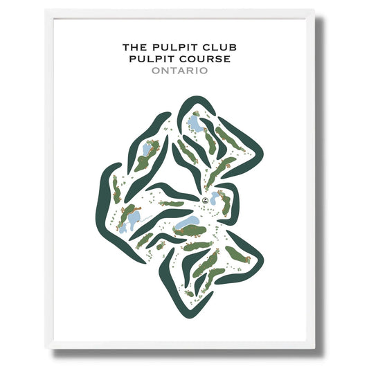 The Pulpit Club - Pulpit Course, Canada - Printed Golf Courses