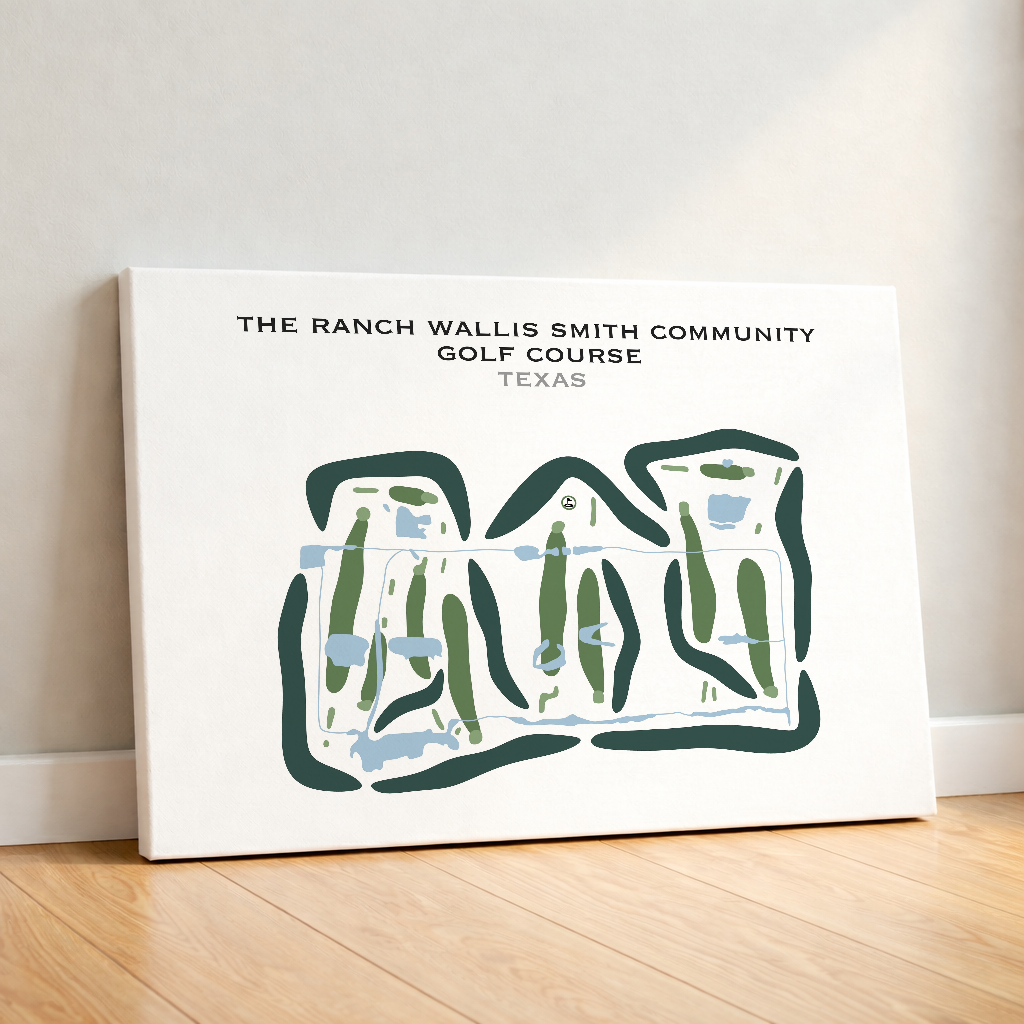 The Ranch Wallis Smith Community Golf Course, Texas - Printed Golf Courses