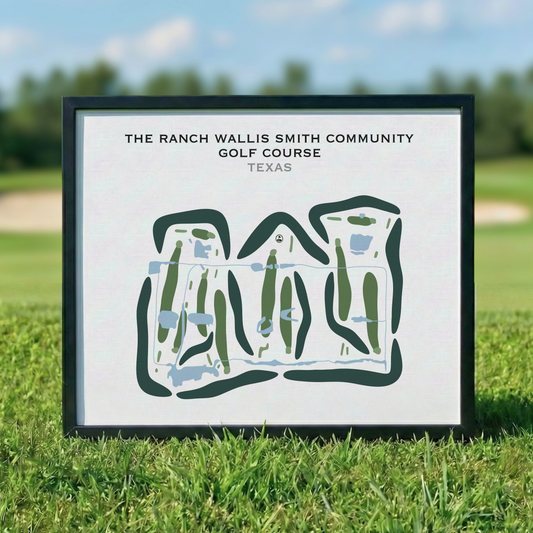 The Ranch Wallis Smith Community Golf Course, Texas - Printed Golf Courses