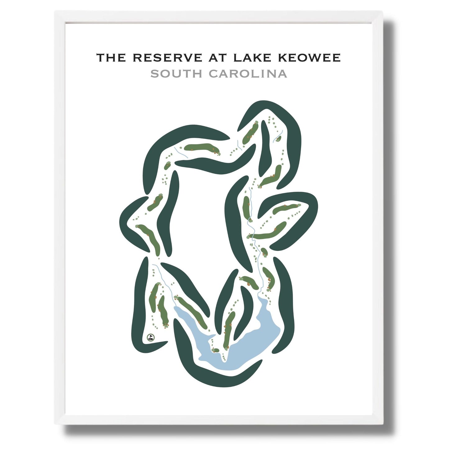 The Reserve At Lake Keowee, South Carolina - Printed Golf Courses