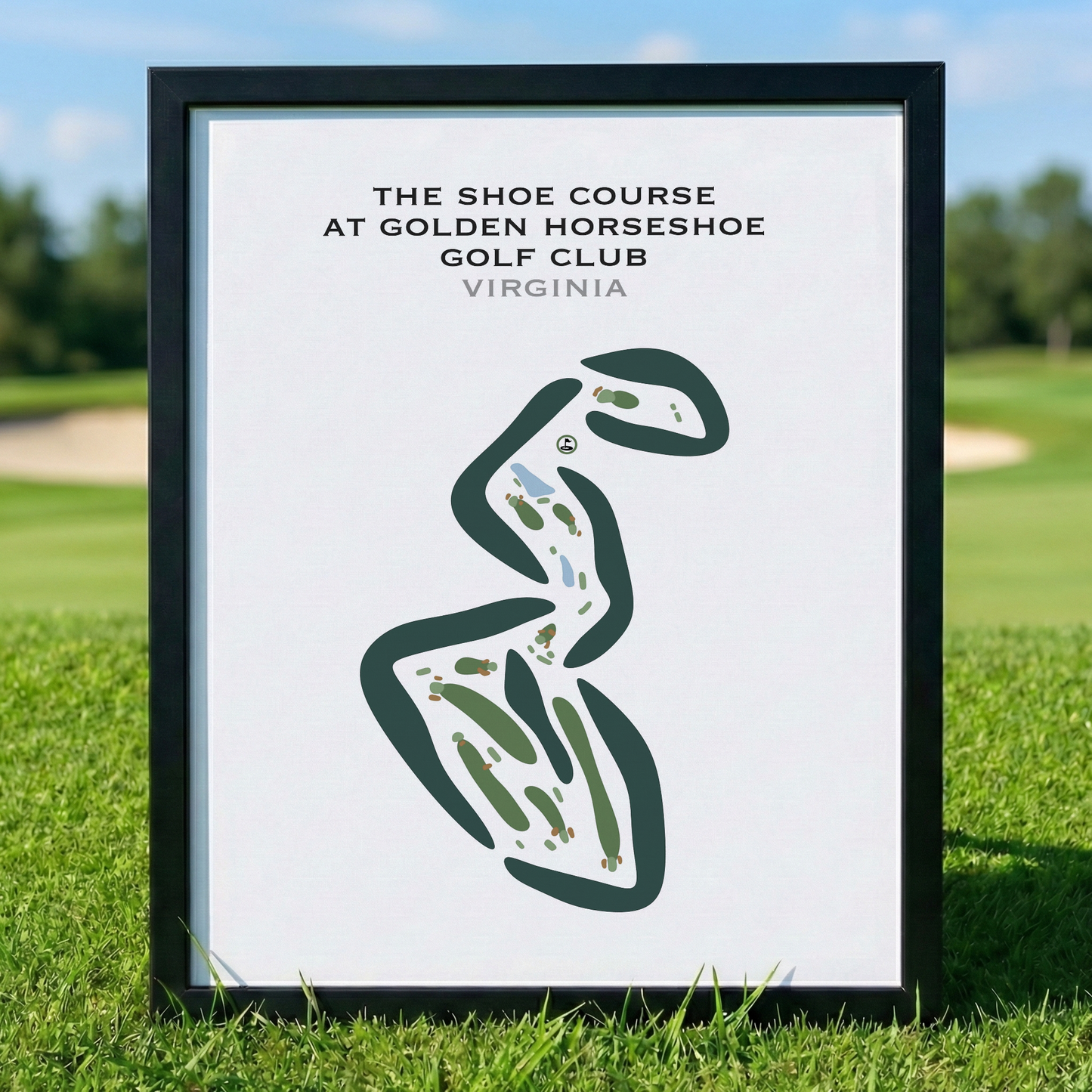 The Shoe Course at Golden Horseshoe Golf Club, Virginia - Printed Golf Courses
