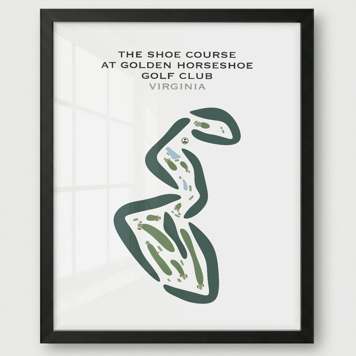 The Shoe Course at Golden Horseshoe Golf Club, Virginia - Printed Golf Courses