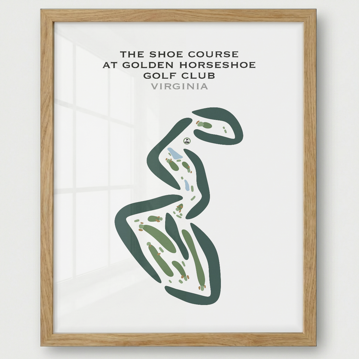 The Shoe Course at Golden Horseshoe Golf Club, Virginia - Printed Golf Courses