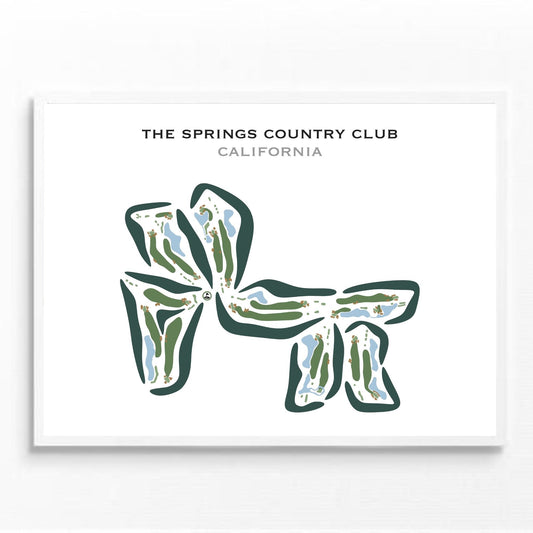 The Springs Country Club, California - Printed Golf Courses