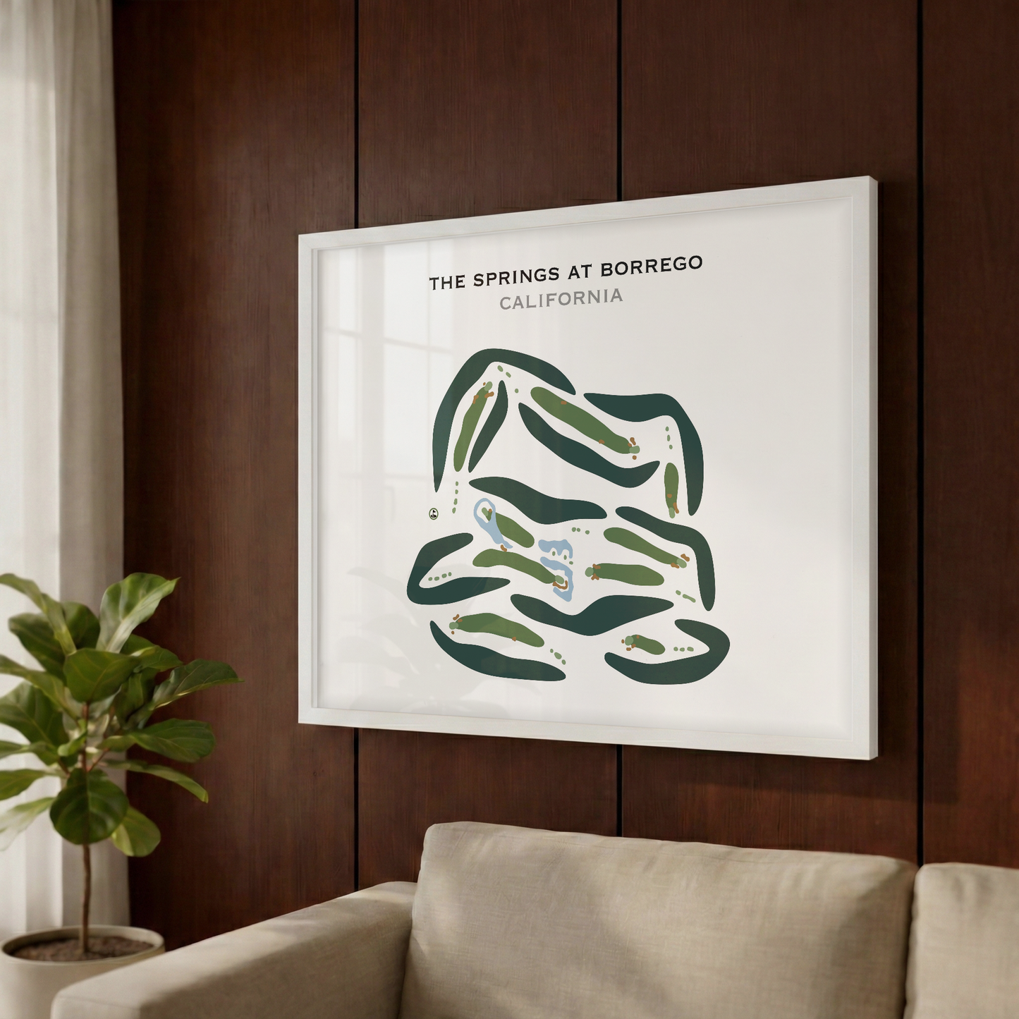 The Springs at Borrego, California - Printed Golf Courses