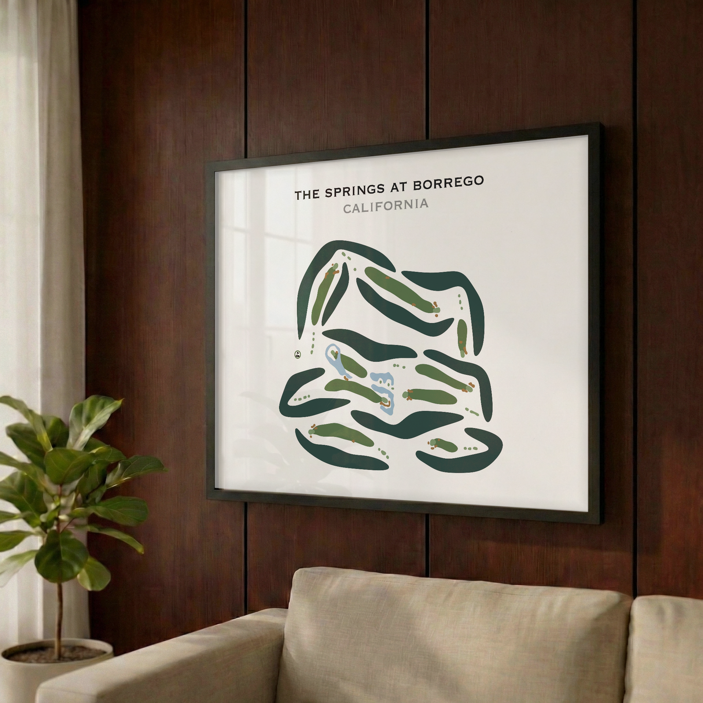 The Springs at Borrego, California - Printed Golf Courses