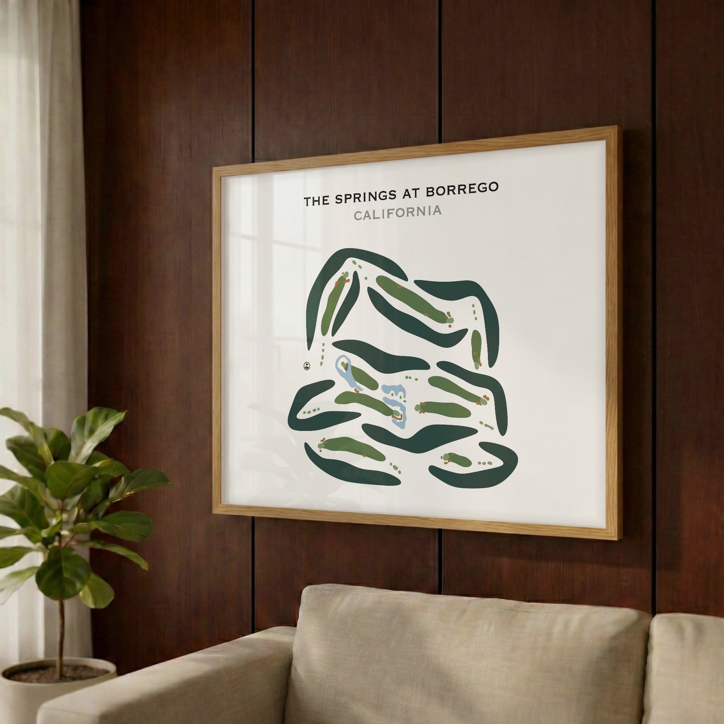 The Springs at Borrego, California - Printed Golf Courses