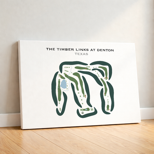 The Timber Links at Denton, Texas - Printed Golf Courses