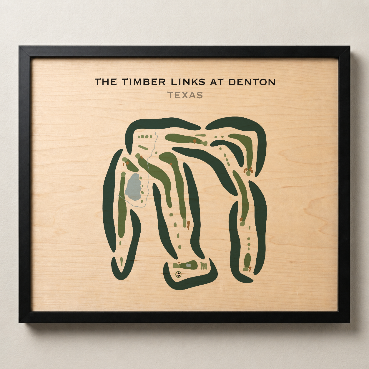 The Timber Links at Denton, Texas - Printed Golf Courses