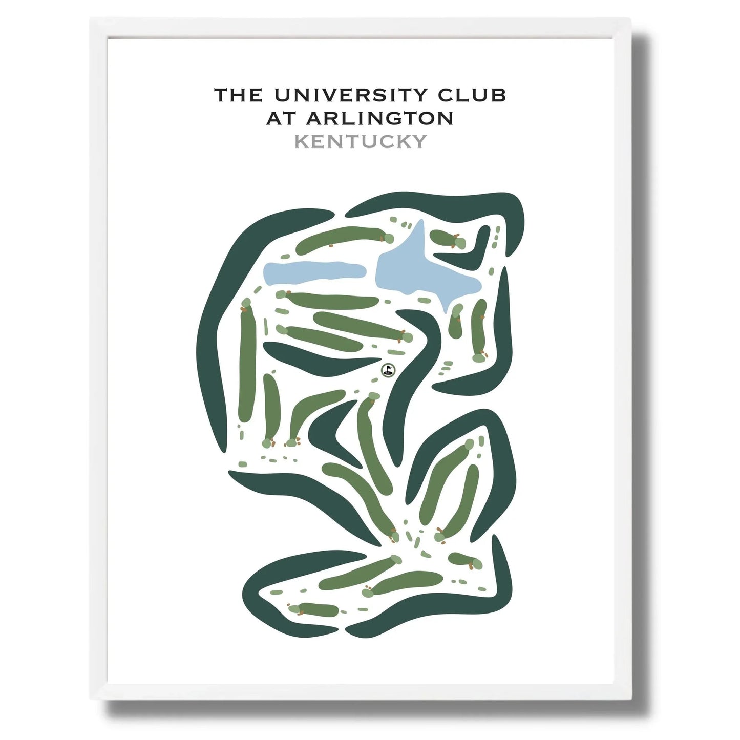 The University Club at Arlington, Kentucky - Printed Golf Courses
