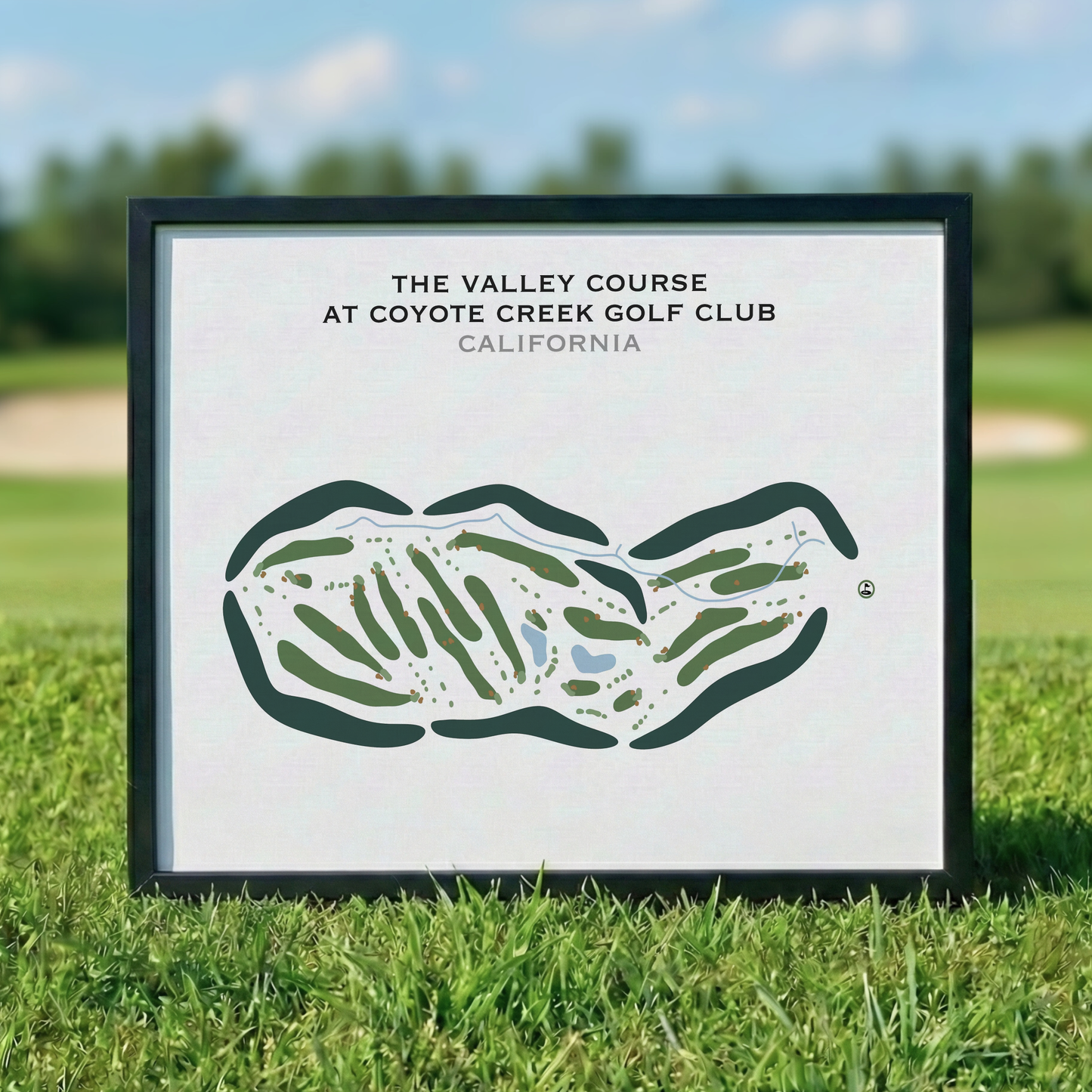 The Valley Course at Coyote Creek Golf Club, California - Printed Golf Courses