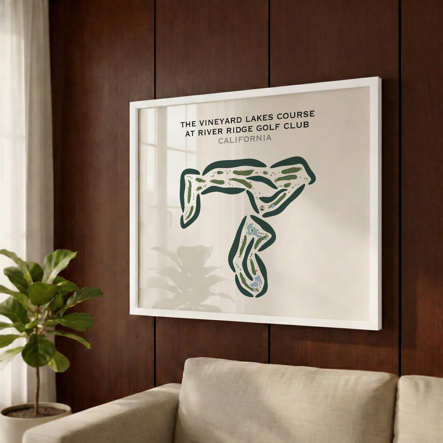 The Vineyard Course at River Ridge Golf Club, California - Printed Golf Courses