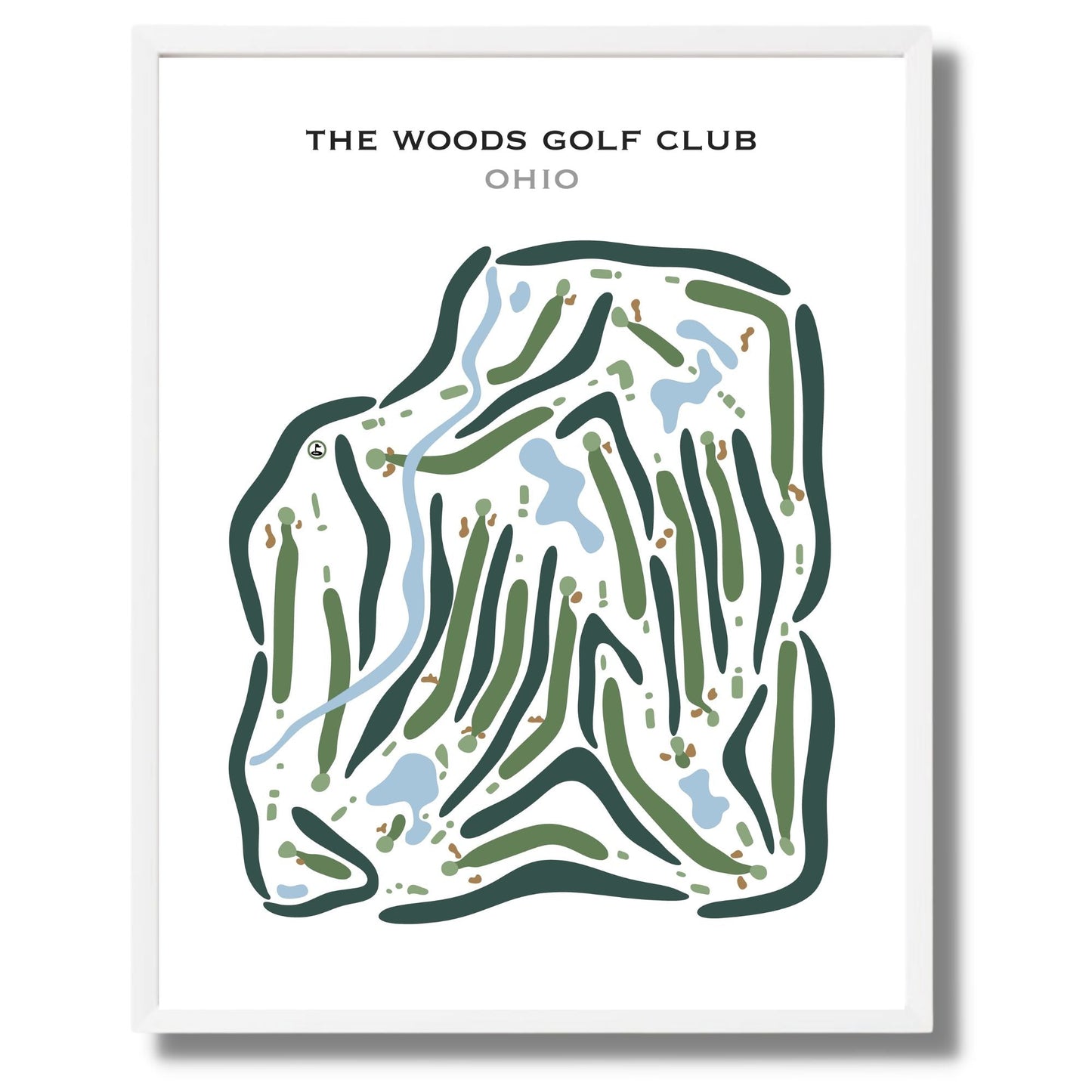 The Woods Golf Club, Ohio - Printed Golf Courses