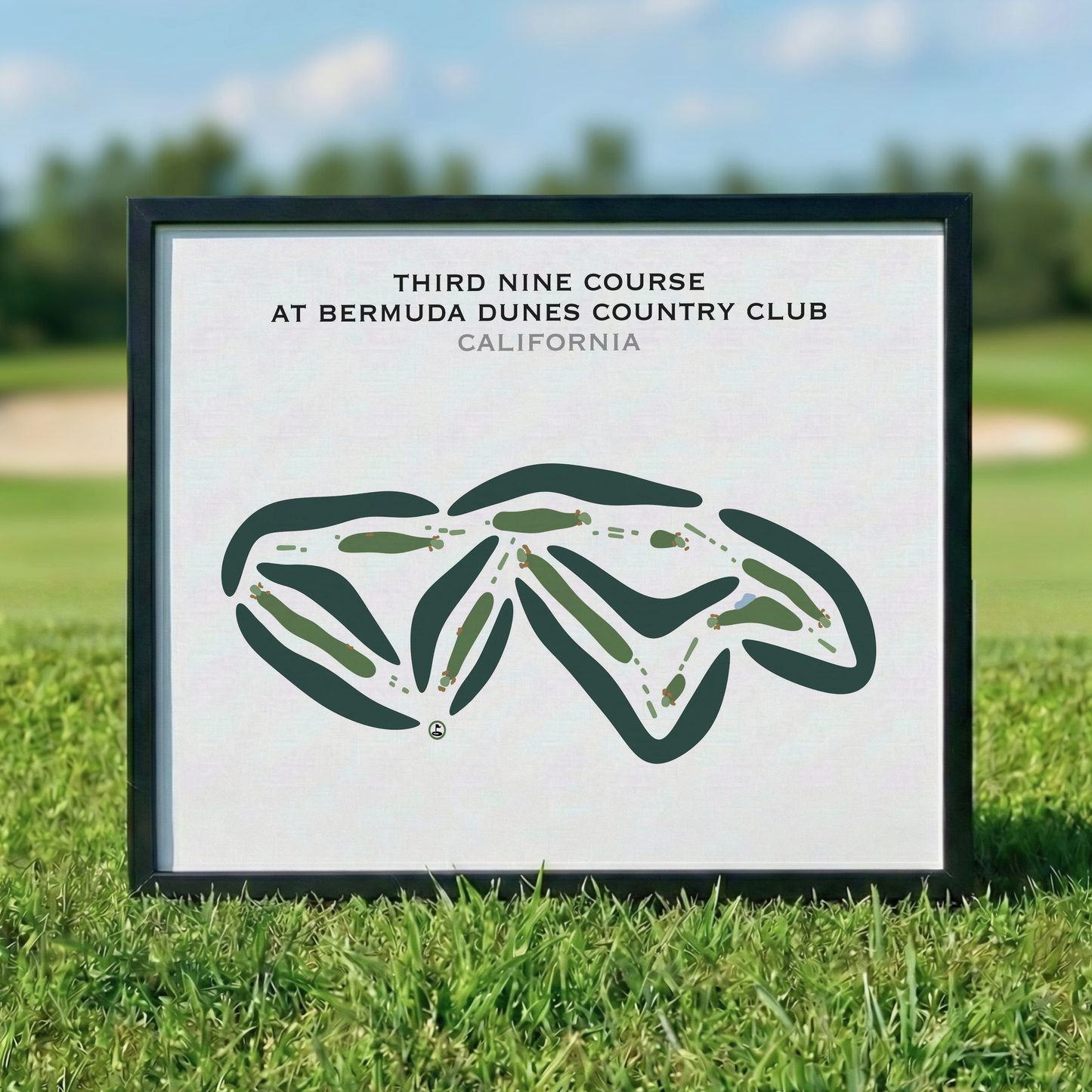 Third Nine Course at Bermuda Dunes Country Club, California - Printed Golf Courses